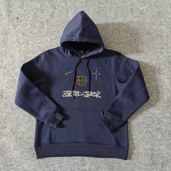 2526 New Barcelona Reverse Kick Style Yamal Lewand Rafinha Derby Joint Sports Velvet Sweatshirt Training Suit