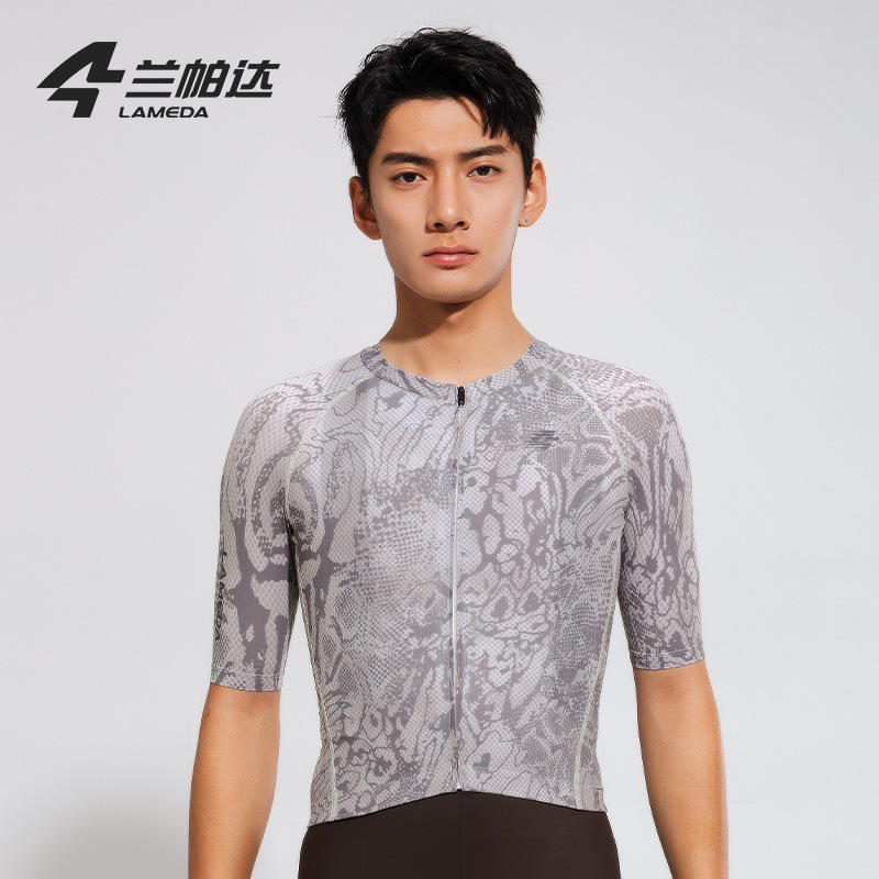 Lampada 25 New Men's Riding Wear Short-sleeved Quick-drying Breathable Top Personalized Printed Professional Bicycle Xuanying