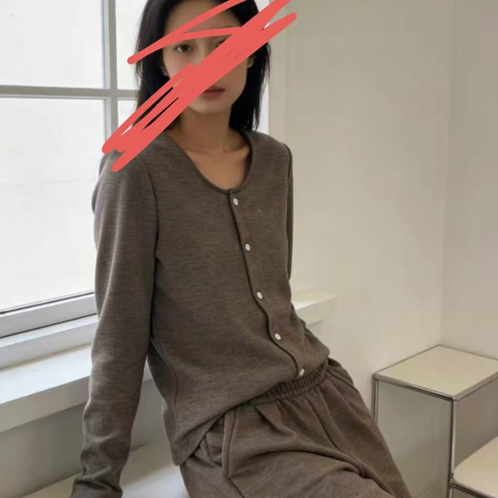 【好物推荐】时尚百搭长袖开衫两件套裤子套装