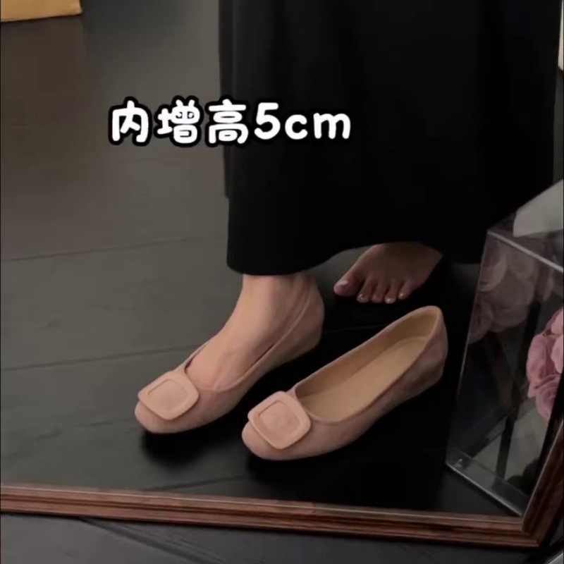 羊皮版~百搭圆头浅口单鞋女2025新款真皮软底舒适平底小皮鞋|undefined