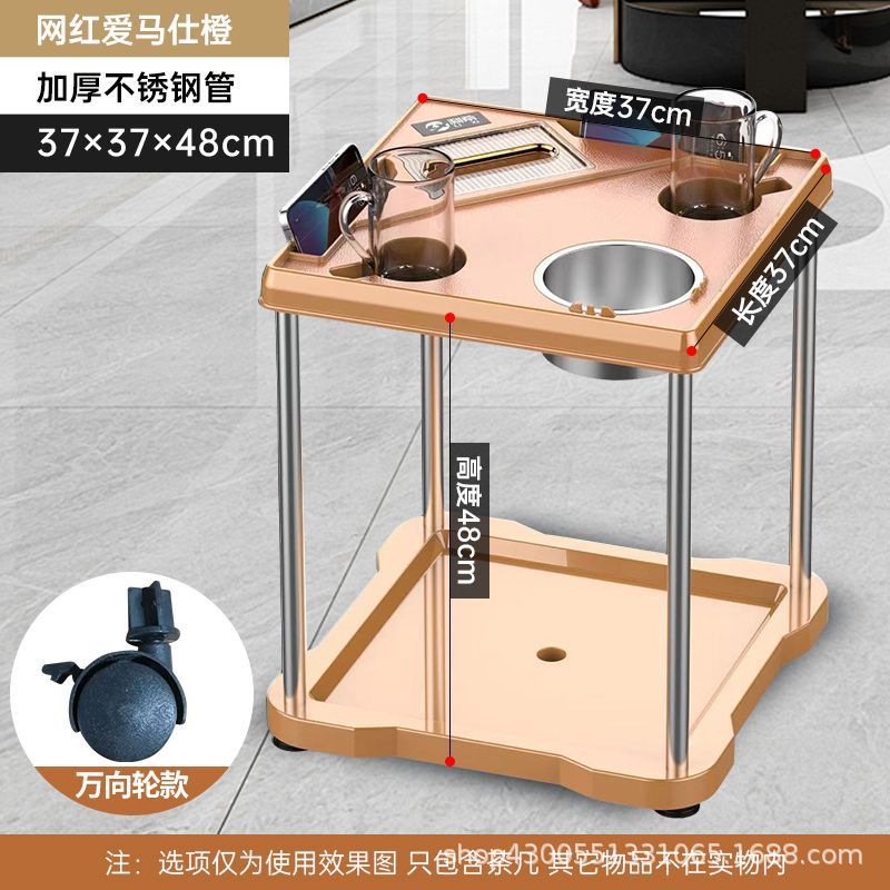 Mesa de mahjong, mesa de centro, estante de té, sala de ajedrez y cartas, mesa de café pequeña junto a la máquina de mahjong, cenicero, estante para vasos de agua, mesa de té de la casa de mahjong