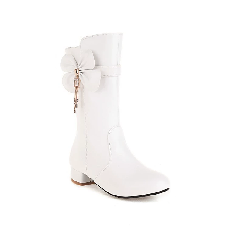 Cute boots with bow, mid-length, (Cross-border trading)