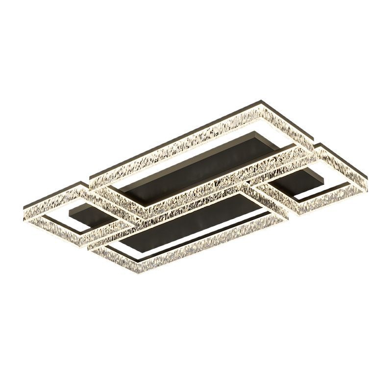 Luz de dormitorio lujoso lujoso sentimental de alto nivel minimalista cristal hielo agrietado dormitorio principal lámpara de techo lámpara de sala de estar