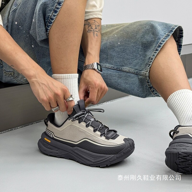 Cf Suxingchuan Outdoor Shoes for Men, Same Style, 5cm Height Increase, Non-Slip, Winter Soft Elastic, Water-Repellent, Comfortable Hiking and Mountaineering Shoes