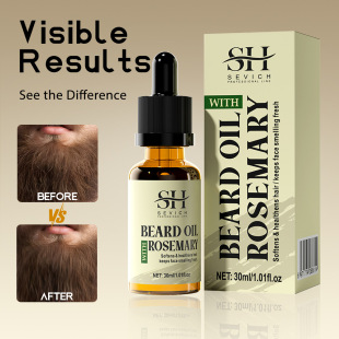 Rosemary Beard Oil Fenugreek Men's Beard Oil Nourishes Thick Hair Increases Shine and Smoothness Essence