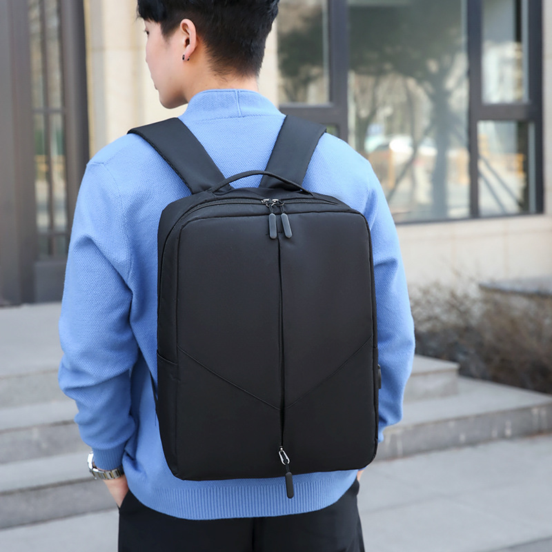 (Cross-border trading), travel capacious waterproof fashionable universal men's set, backpack, simple and elegant design, oxford cloth, 3 piece set 3