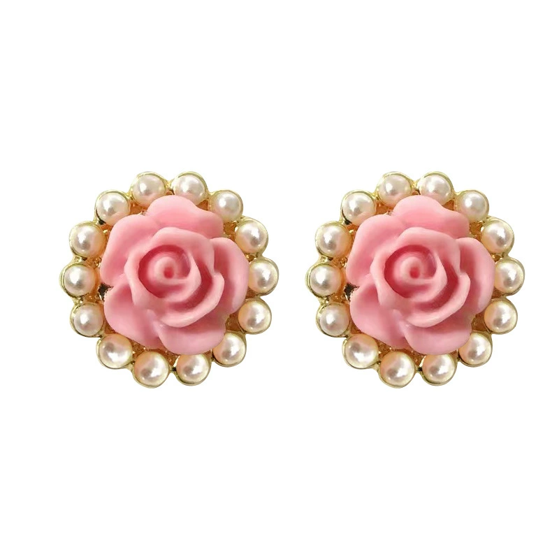 Fuchsia cute earrings, silver 925 sample, 2023 collection, high-end