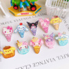 Sanlou cold drink cartoon cute resin patch DIY handmade accessories refrigerator sticker water cup mirror jewelry
