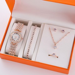 チェン腕時計セット5pcs/set女性ファッション腕時計セット古典的な起爆女性時計石英時計