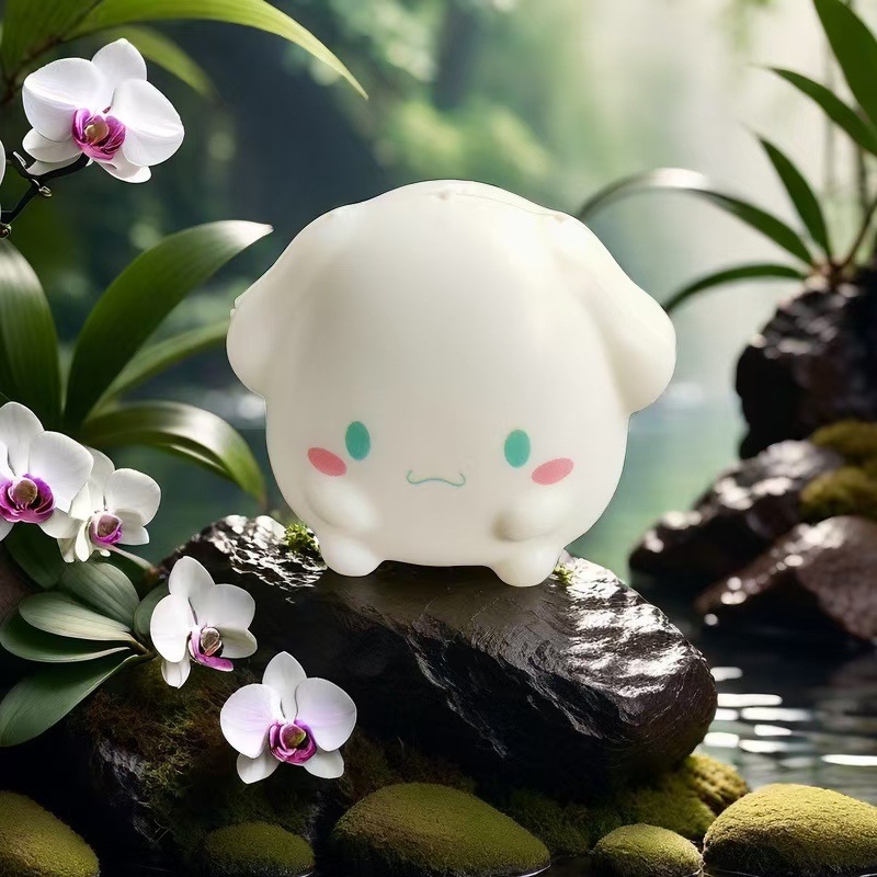 작은 흰색 개 핀치 메쉬 백 1개