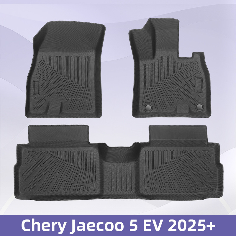 Para Cherry Jaecoo 5 EV 2025 3D para todo el tiempo TPE almohadilla de pie almohadilla del maletero