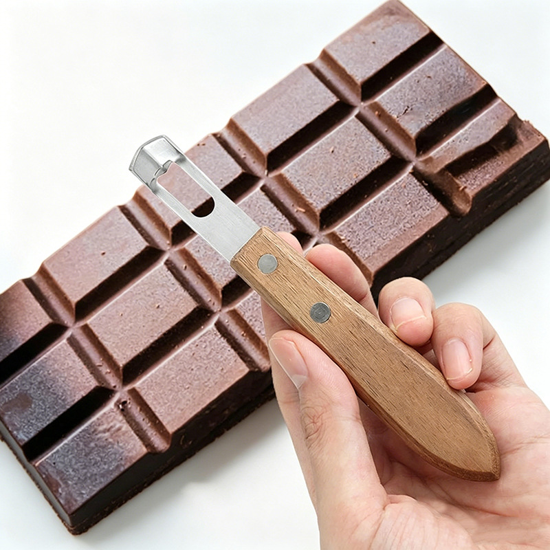Rallador de queso de acero inoxidable rallador de queso Rallador de chocolate rallador de mango de madera rallador de verduras y frutas
