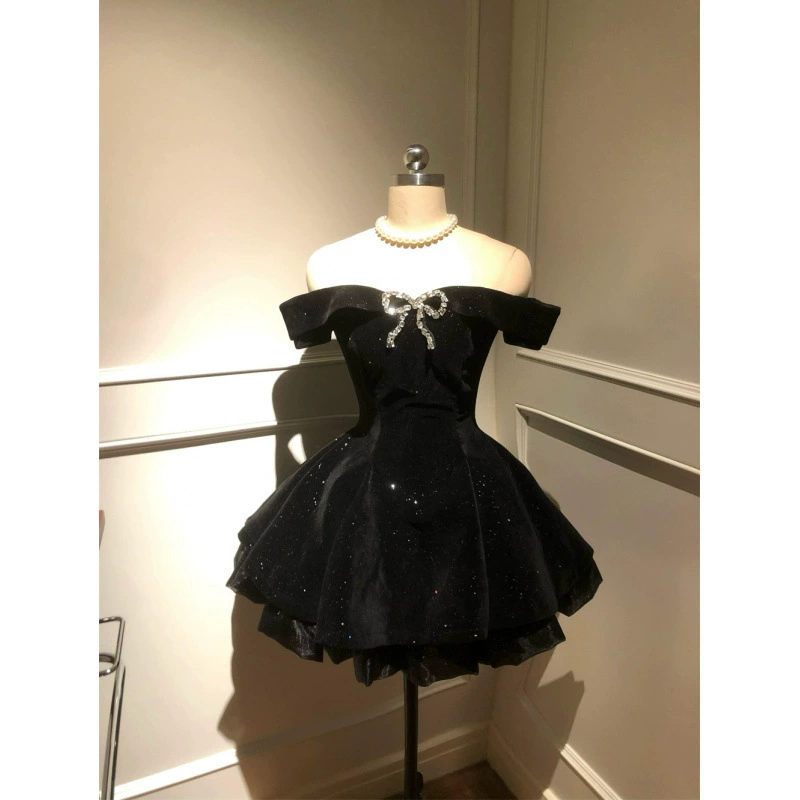 Летнее платье-бандо с бантом, дизайн французской светской львицы, новая мода, платье на день рождения для женщин