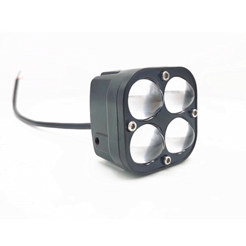 Car Led Work Light 2.5-Inch 4Led Mini Four-Leaf Clover White and Yellow Two-Color Off-Road Spotlight Motorcycle Headlight