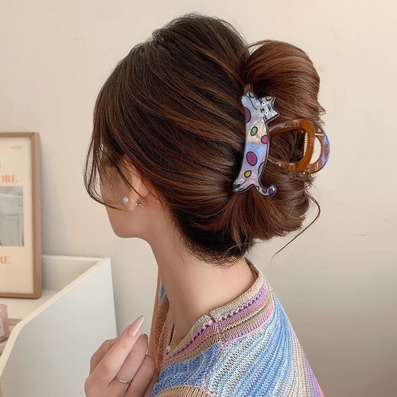 Cantidad de cabello menos agarrar clip de cabello de tiburón tamaño medio clip de cabello de alta sensación pin de cabello tocado 2025 nuevo