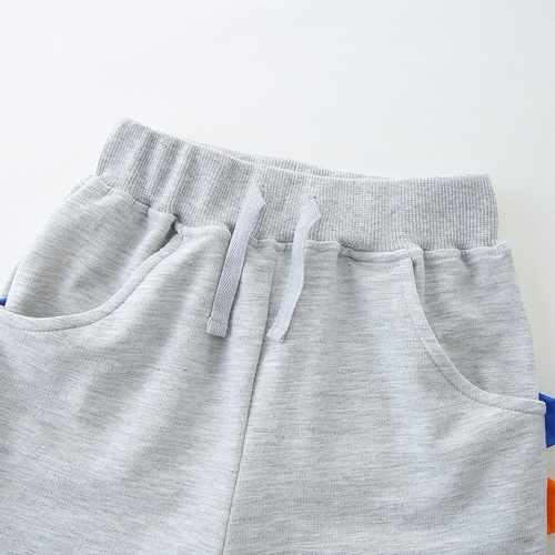 European and American-style Knitted Boy's Shorts, 24 for Summer – New Arrival: 3/4-Length Shorts with 3D Cutting Design, Available for Drop Shipping