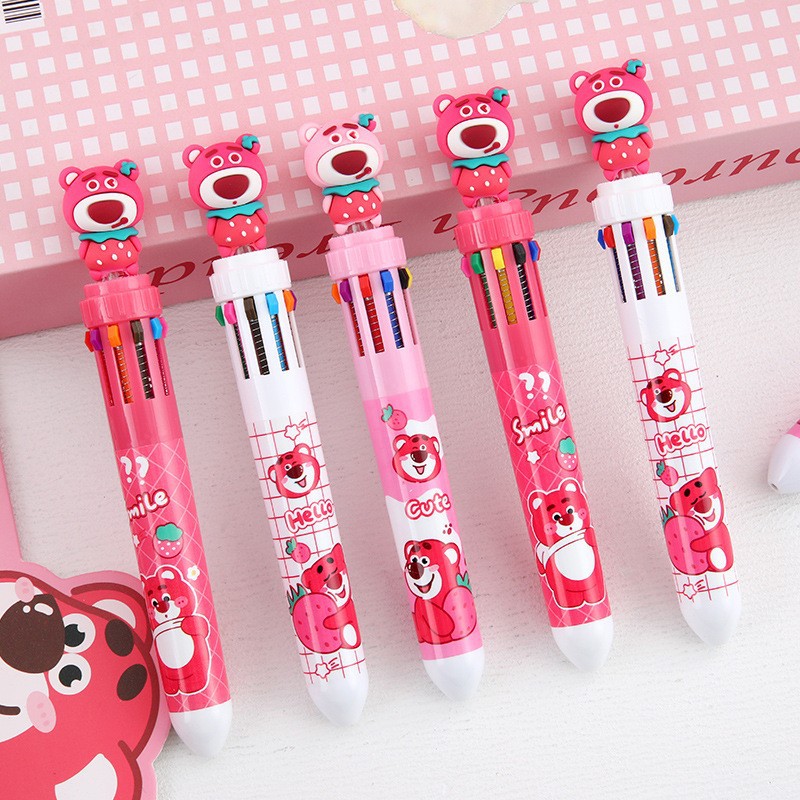 Colección de dibujos animados coreanos, bolígrafo multicolor, bolígrafo multicolor, bolígrafo multicolor, bolígrafo multicolor para estudiantes
