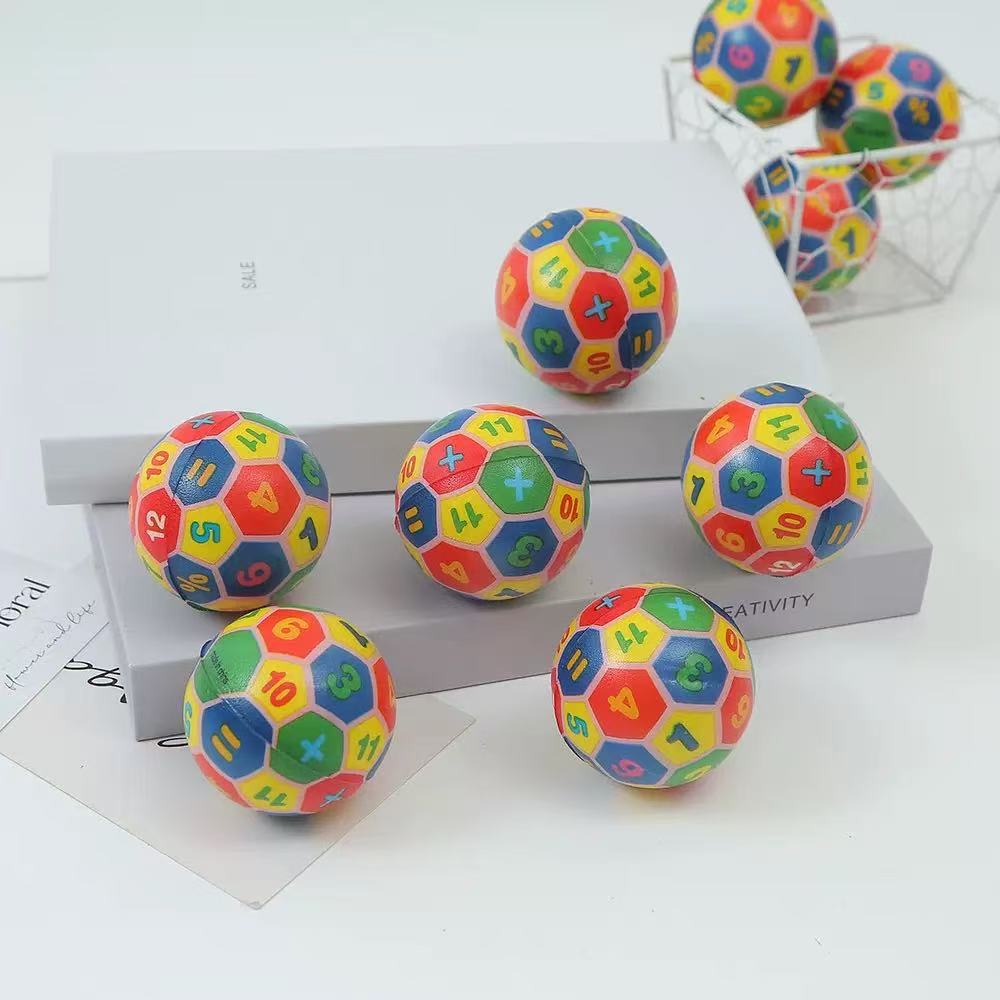 Animales de dibujos animados transfronterizos 63mm bola de presión bola PU espuma infantil juguetes de acertijo esponja bola de ventilación al por mayor image 5