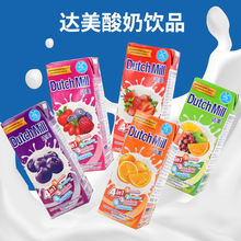 泰国进口dutch mill达美酸奶180ml草莓香橙早餐饮品果味酸奶饮料