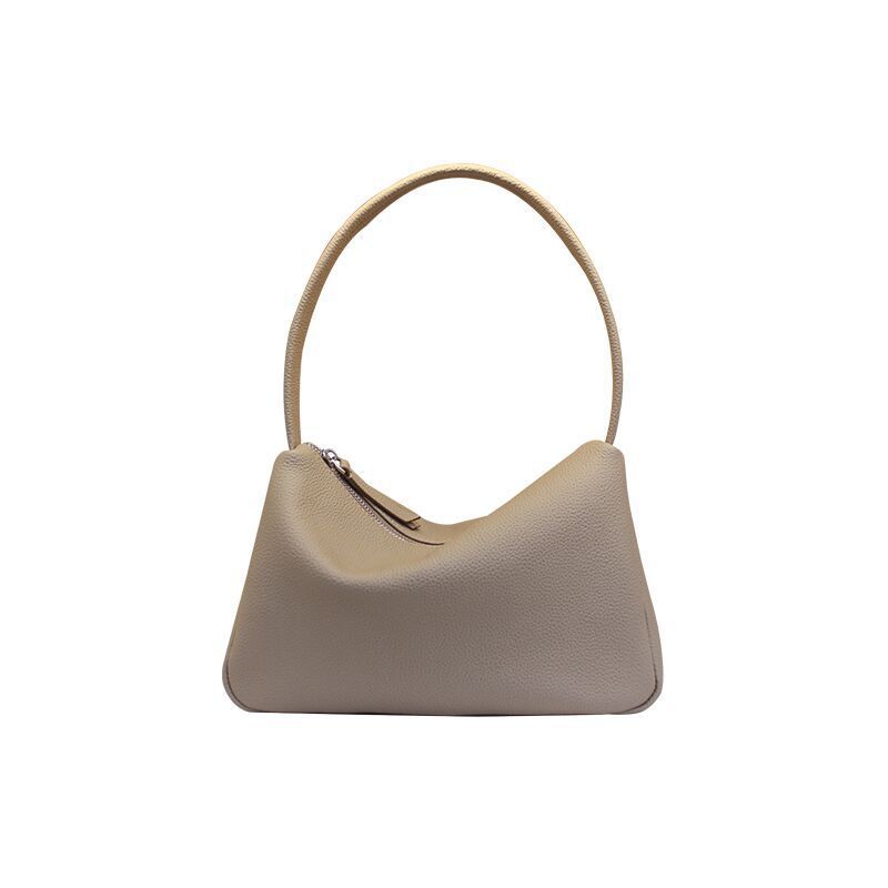 Top Grain Cowhide French Shoulder Underarm Bag 2026 Spring/Summer New Tote Handbag Genuine Leather Shoulder Bag For Women - Thumbnail 5