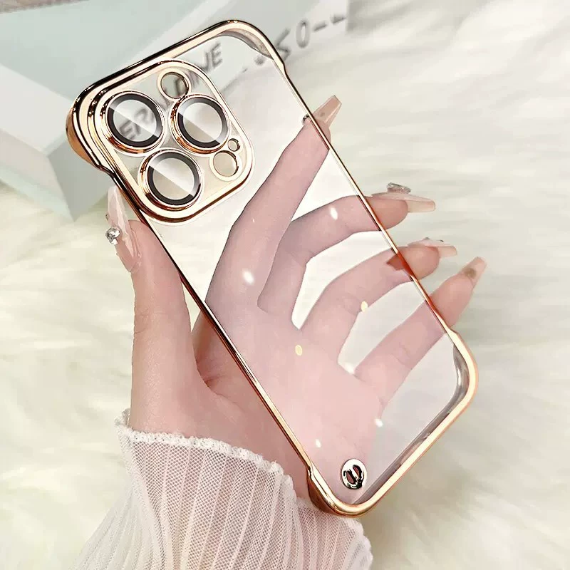Чехол для телефона Apple iPhone 11–17 серии, ультратонкий прозрачный с защитой объектива
