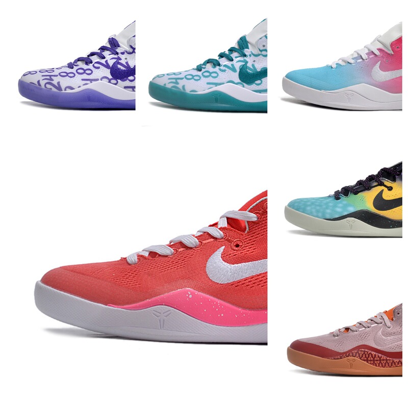 Putian Kobe Bryant 8Th Generation Basketball Shoes Ok Version Venice White Dragon Platinum Practical Carbon Plate Low-Top Men's Sports Shoes