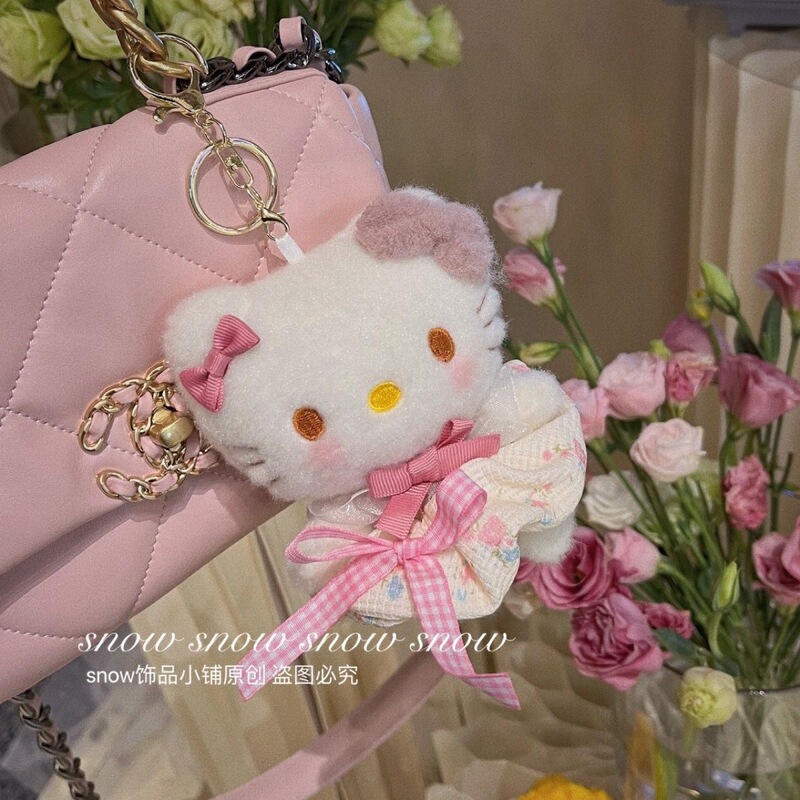 萌趣品牌东莞毛绒公仔小众可爱kt猫书包挂饰批发|undefined