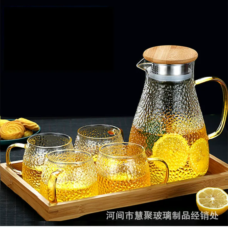 Glass teapot, set for home use