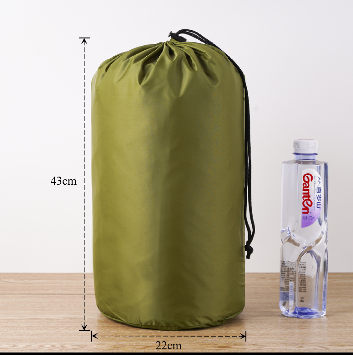 Bolsa de cuerda de nylon impermeable cilíndrica de plumón para ropa doméstica de poliéster bolsa de almacenamiento bolsa de embalaje bolsillo de paquete de contracción image 51