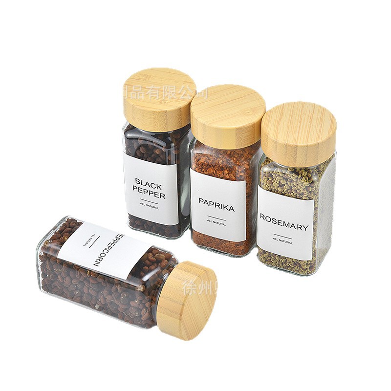 Marco giratorio de bambú y madera de estilo europeo para soporte de perfumes de múltiples latas de acabado de botellas de condimentos y paquete combinado de soporte de botellas giratorias