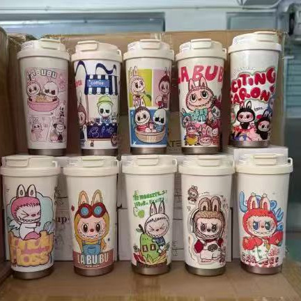 316 Stainless Steel Lily-Of-The-Valley Coffee Cup, Portable Outdoor Vacuum Insulated Cup, High-End Double-Drink Water Cup Gift