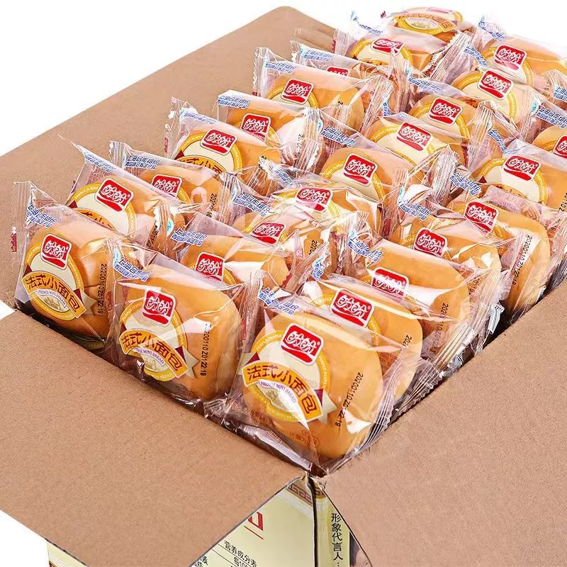 Panpan французская булочка 1500 г целая коробка оптом студенты и дети завтрак заменитель мягкий хлеб досуг закуски