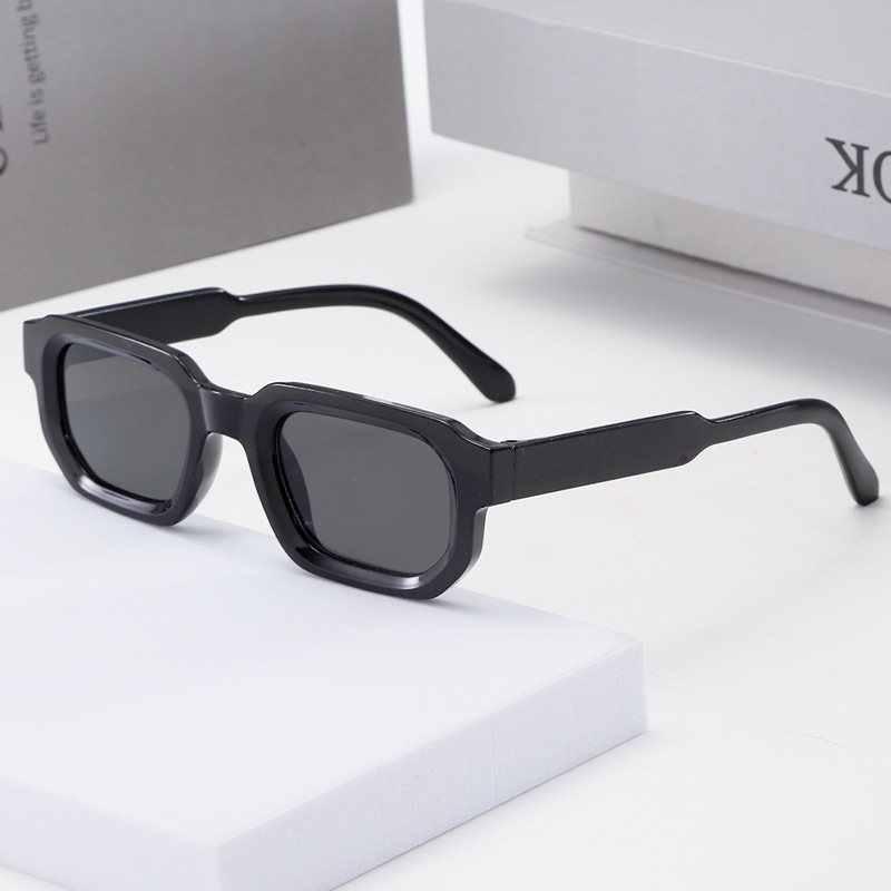 2025 欧美复古方形加厚小框时尚墨镜女Sunglasses跨境方框太阳镜|undefined