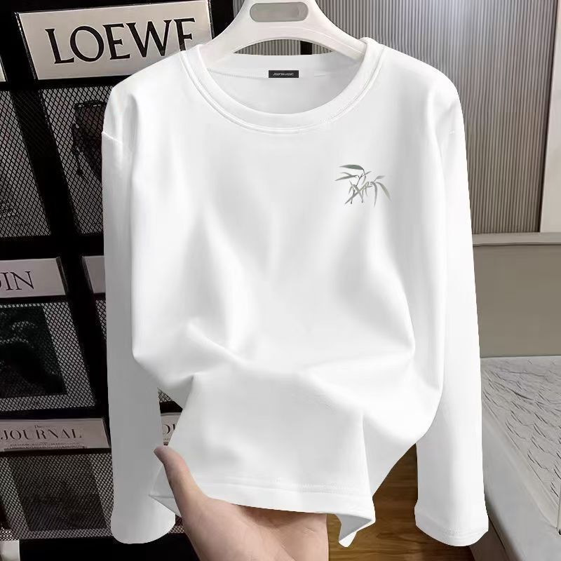 New Chinese Style National Style Inner T-Shirt for Women, Autumn New Base Shirt, Loose Long-Sleeve T-Shirt for Men, Cross-Border Wholesale New Chinese Style National Style Inner T-Shirt for Women, Autumn New Base Shirt, Loose Long-Sleeve T-Shirt for Men, Cross-Border Wholesale