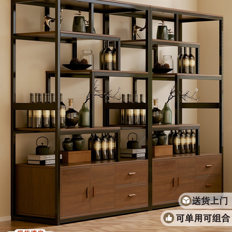 Wine Cabinet Against the Wall, Living Room Display Cabinet, Commercial Wine Rack, 2026 New Model, Household Cabinet, Storage Cabinet, Restaurant, New Chinese Style