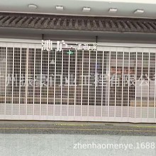 供应铝合金折叠门、飞机场商铺大门、方格冲孔门加工推拉可折叠