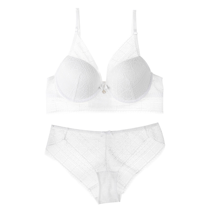 Ensemble soutien-gorge et culotte en dentelle sexy ajustable_voghion.com