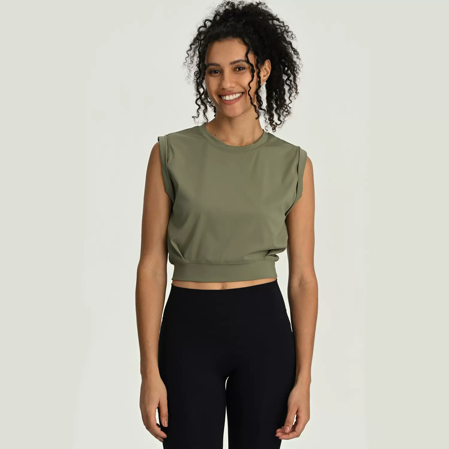 运动背心跨境外贸服t恤透气速干无袖瑜伽百搭宽松休闲跑步上衣女