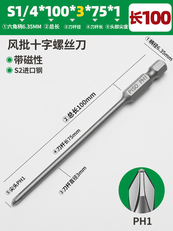 風の頭の強い磁気の特級のスーツの十字の高品質のS2回のノズルの工場は全セットの硬質合金の鋼を加工します。|undefined