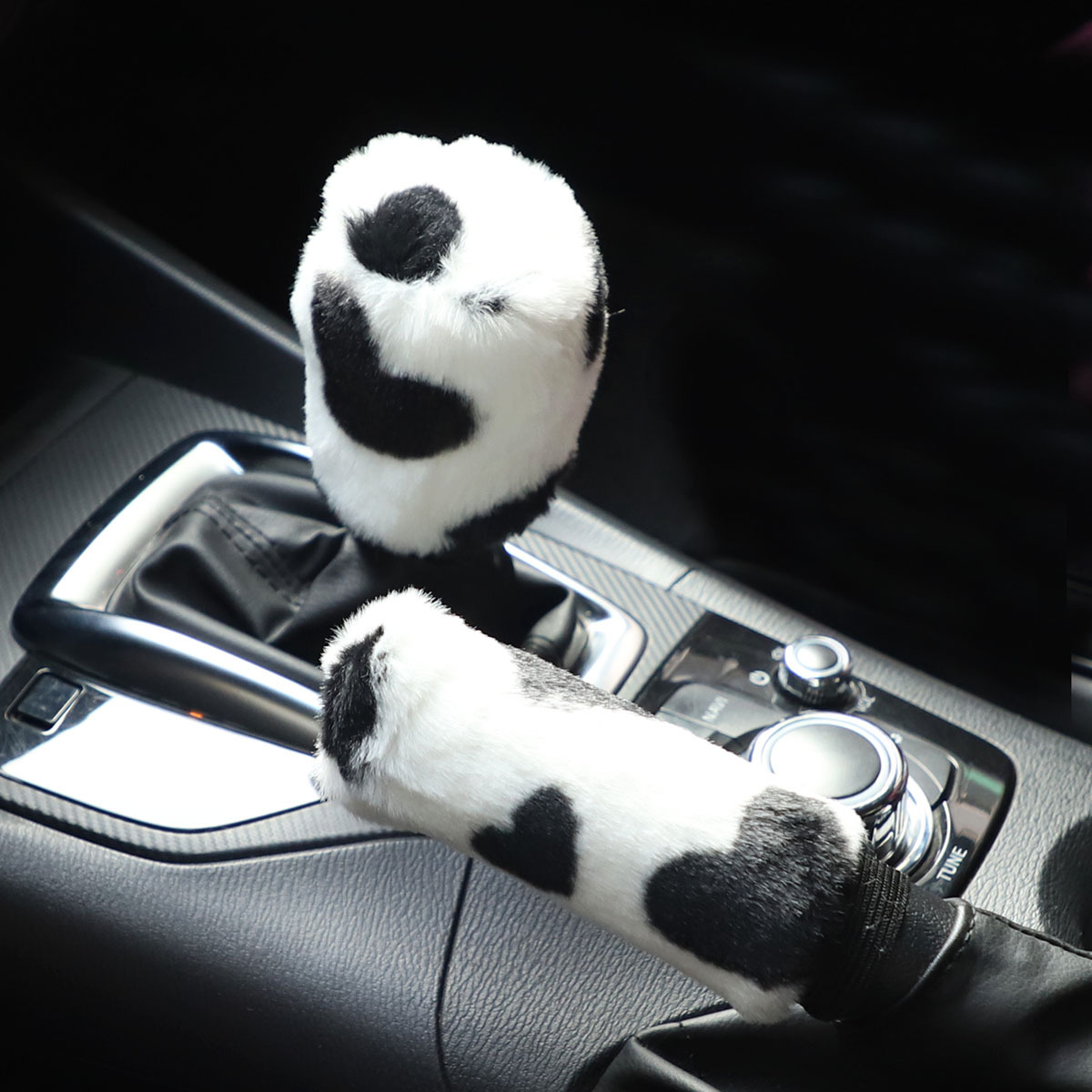 Sin anillo interior amor imitación conejo felpa elástica nueva cubierta del volante conjunto de dos piezas de tres piezas transfronterizas Amazon venta rápida