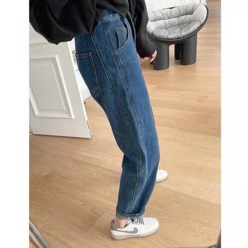 Yun Shiba spring new maternity jeans fashion patchwork harem stretch maternity pants 832
