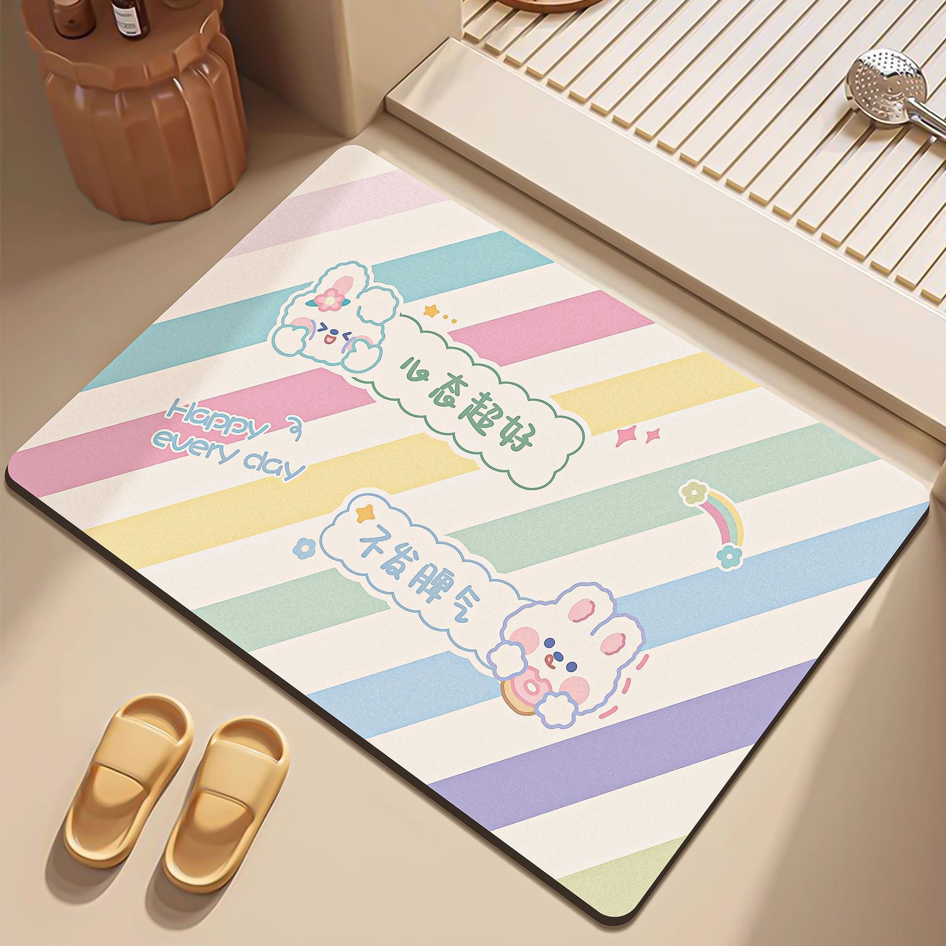 Alfombrillas de baño Alfombrillas de baño Alfombrillas antideslizantes Alfombrillas de baño de barro de diatomeas absorbentes Alfombrillas de baño de colores