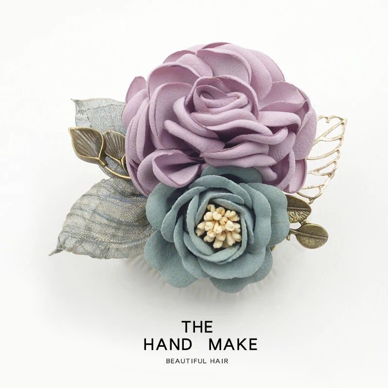 Corea del Sur tela flor broche ramillete profesional chal hebilla suéter abrigo temperamento pin accesorios al por mayor