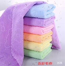 超细纤维压花小熊毛巾浴巾吸水柔软吸水速干毛巾一元两元批发