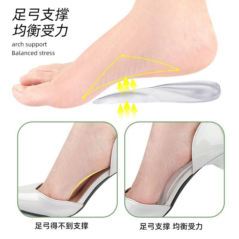 Transfronterizo silicona arco taconer almohadilla tipo o tipo X pantorrilla valgus ortopedia plantilla suave arco plano soporte plantilla