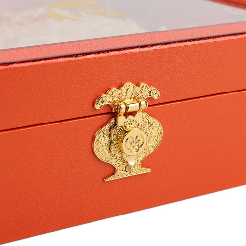 New orange fish maw packaging box 250g 500g fish maw and fish maw gift box cod fish maw empty gift box leather box