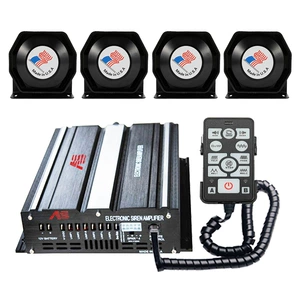 Car-mounted alarm siren with loudspeaker, 12V high-power 800W siren, wired high-pitched horn, A8E-2 + octagonal speaker