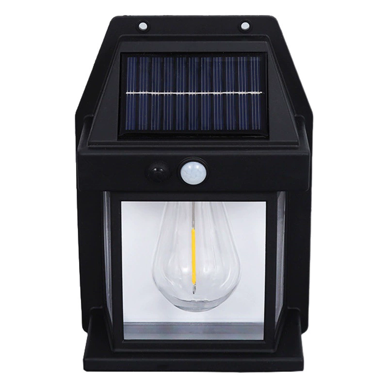 Настенный светильник на солнечной батарее, уличный датчик, водонепроницаемая вольфрамовая лампа, современный минималистичный светильник для двора виллы, садовый светильник