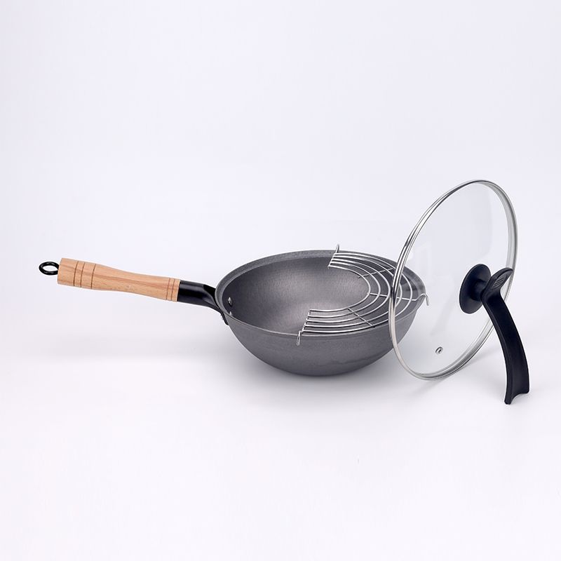 22cm single -handle pot+cover+filter