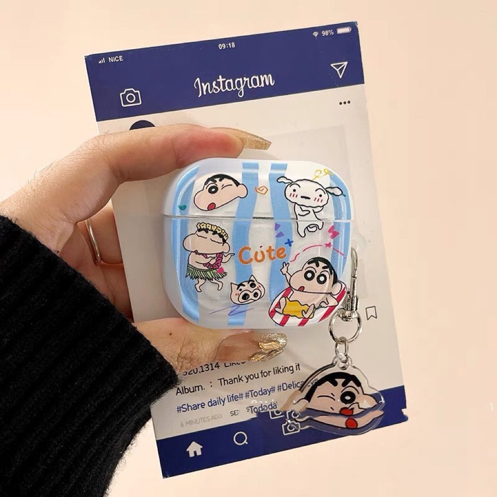 Azul pequeño nuevo airpodspro2 / 3 auriculares bluetooth airpods 4 generación huaqiang norte 5 generación cubierta